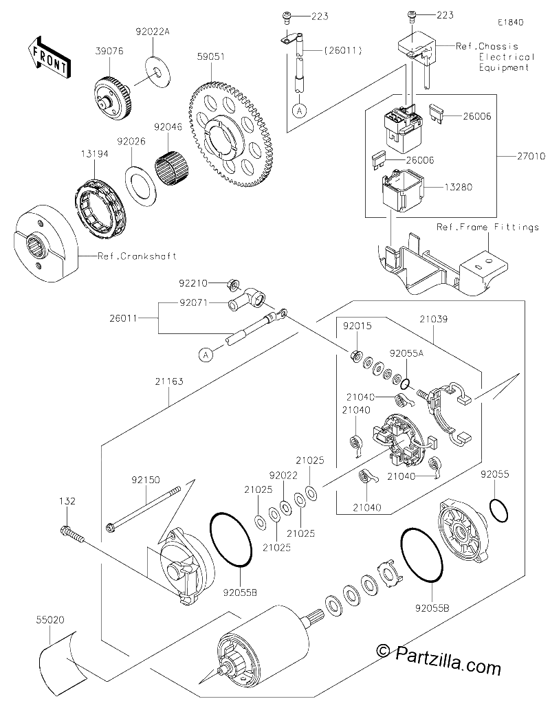 Diagrama de STARTER MOTOR