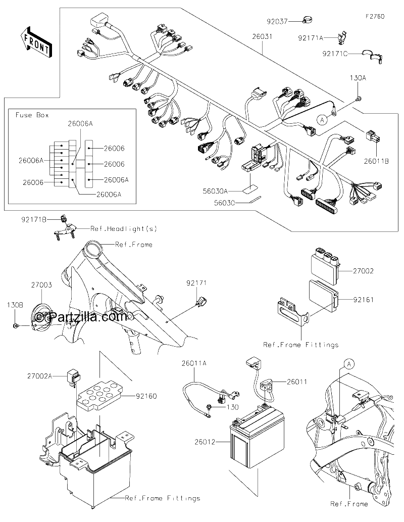 Diagrama de CHASSIS ELECTRICAL EQUIPMENT