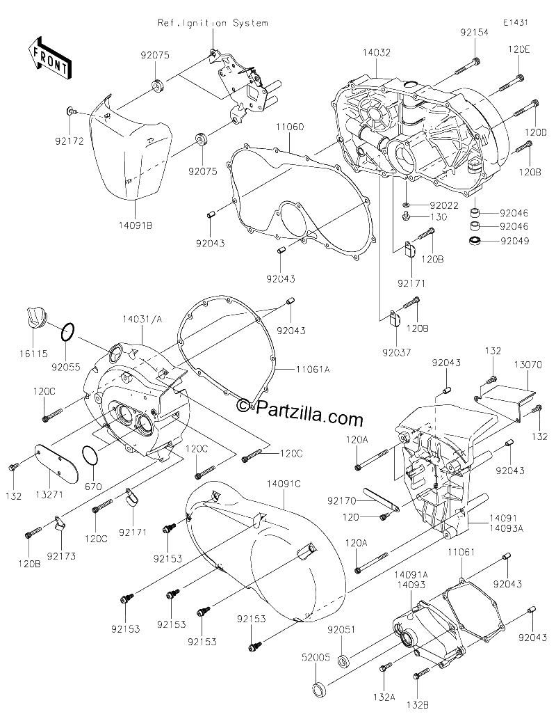 Diagrama de ENGINE COVER S