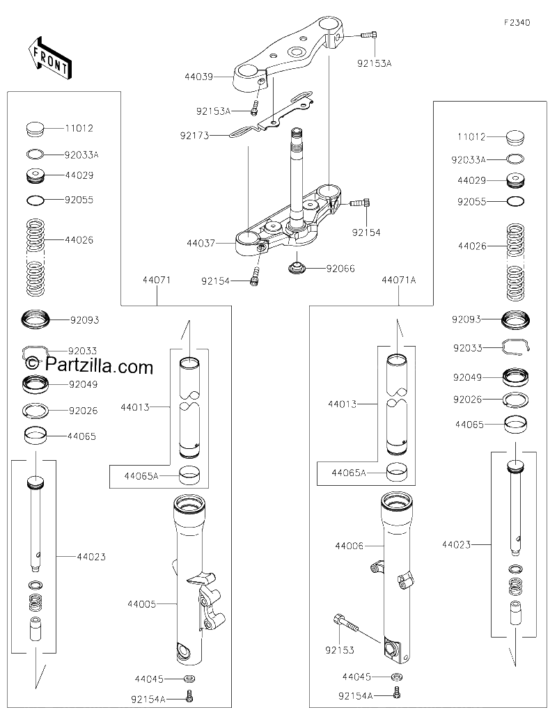 Diagrama de FRONT FORK