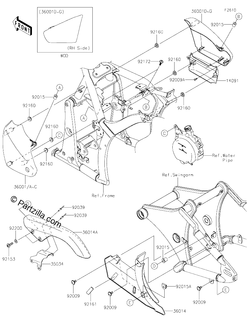 Diagrama de SIDE COVERS CHAIN COVER