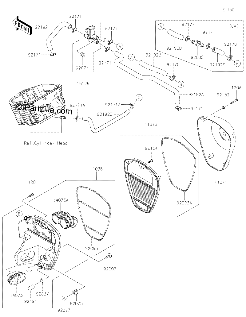 Diagrama de AIR CLEANER