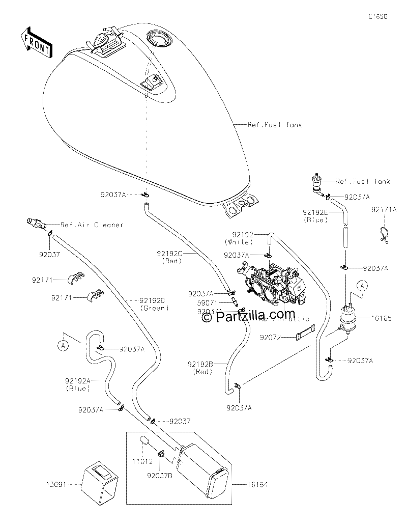 Diagrama de FUEL EVAPORATIVE SYSTEM CA