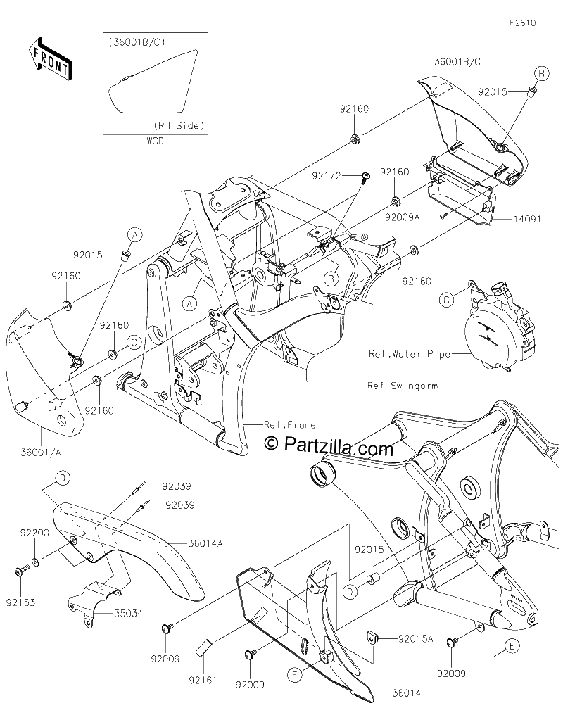 Diagrama de SIDE COVERS CHAIN COVER