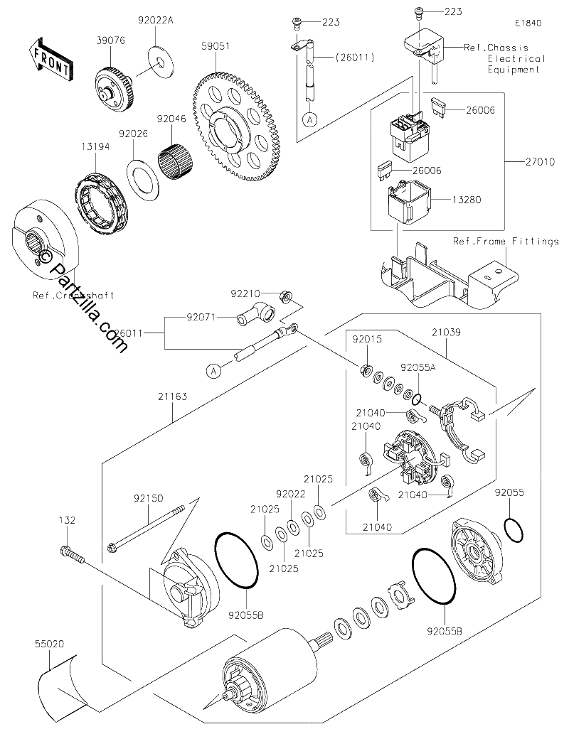 Diagrama de STARTER MOTOR