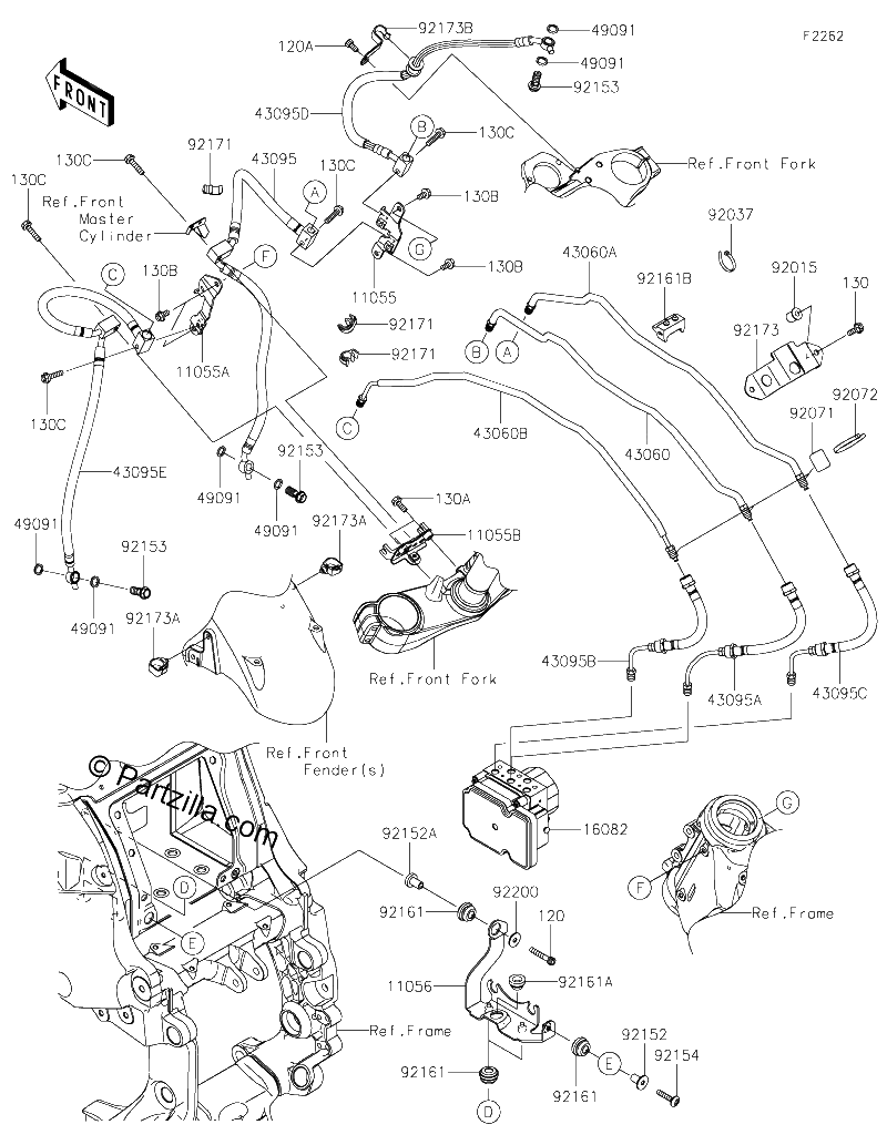 Diagrama de BRAKE PIPING
