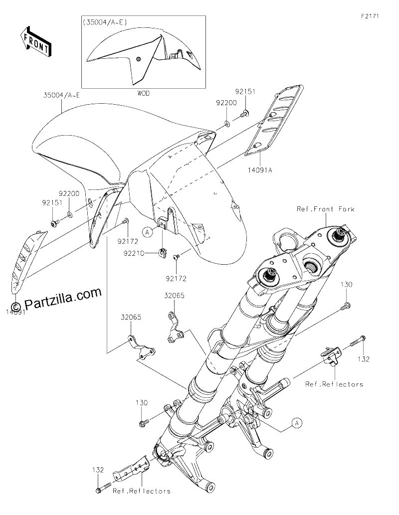 Diagrama de FRONT FENDER S