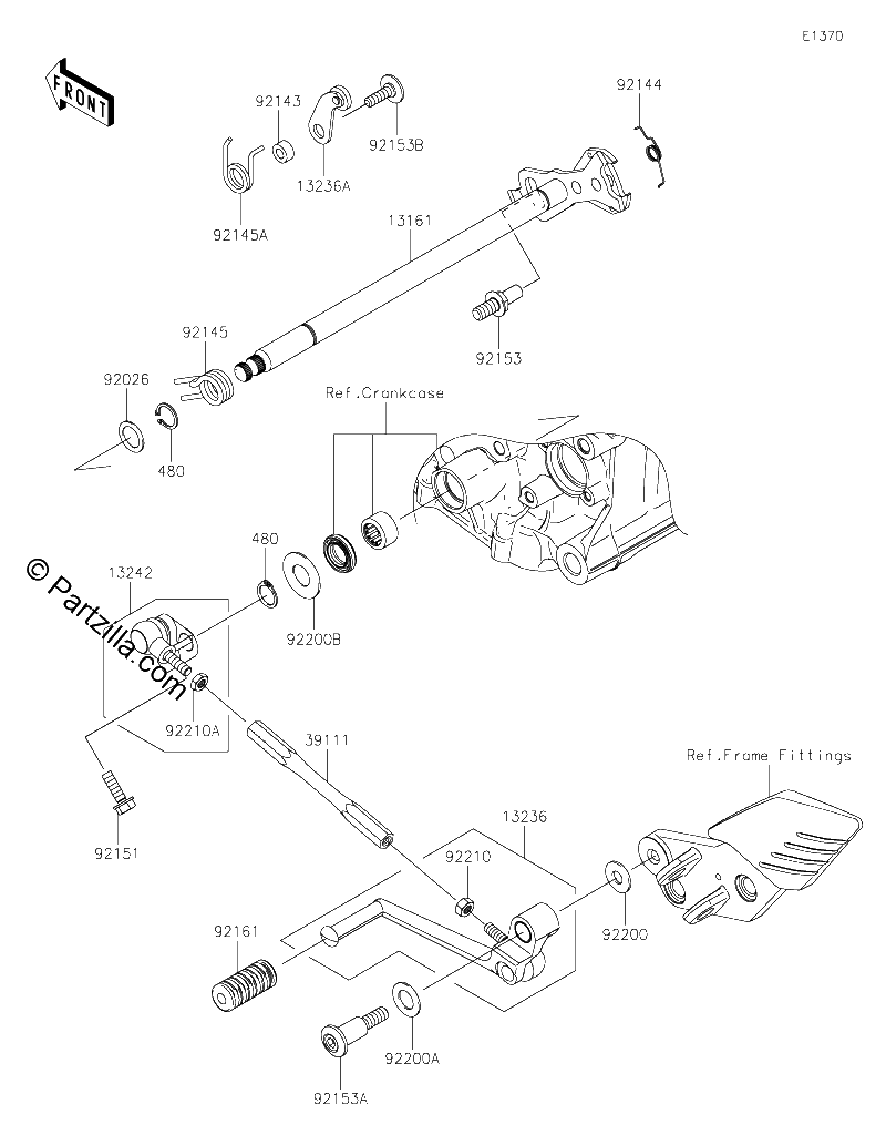 Diagrama de GEAR CHANGE MECHANISM