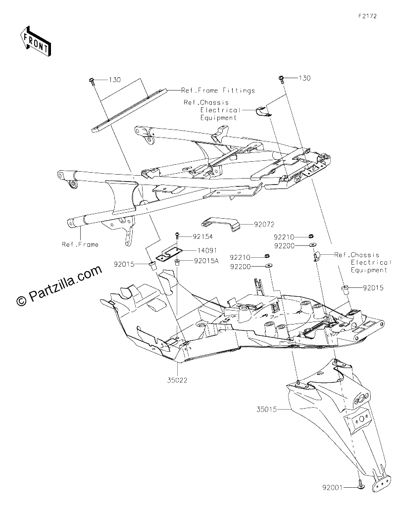 Diagrama de REAR FENDER S
