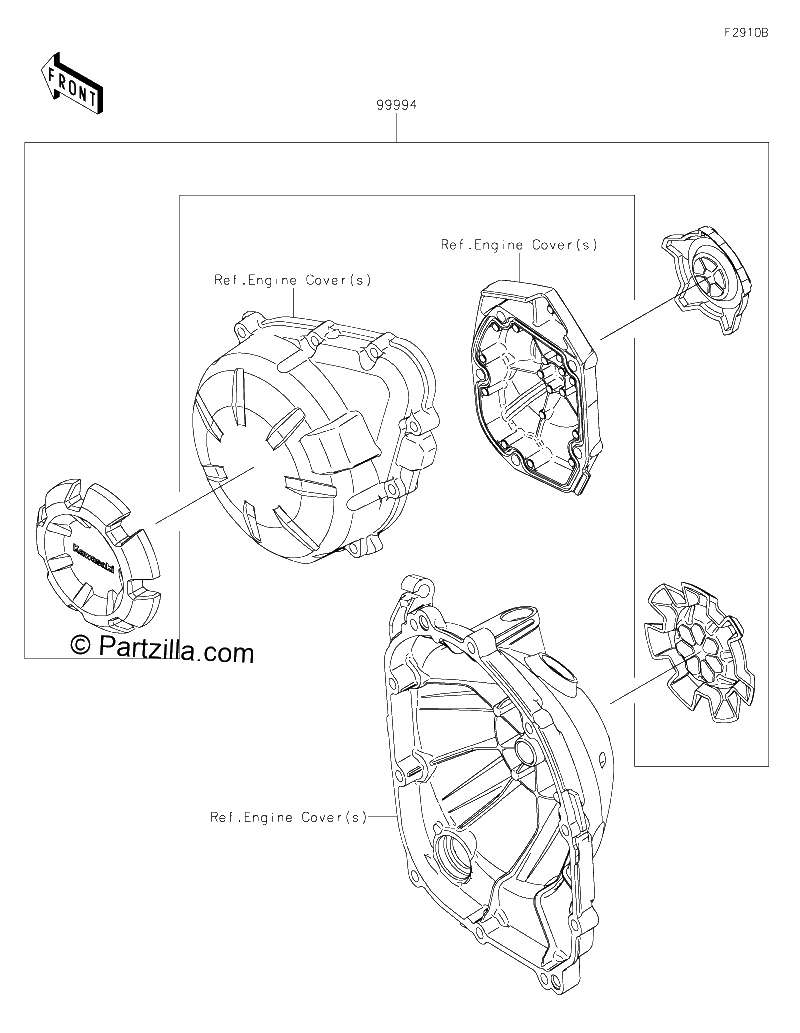Diagrama de ACCESSORY ENGINE COVER RING