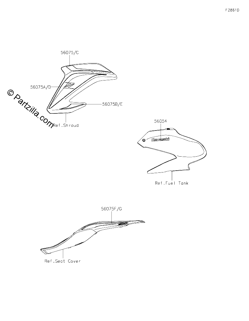 Diagrama de DECALS GRAY AKF