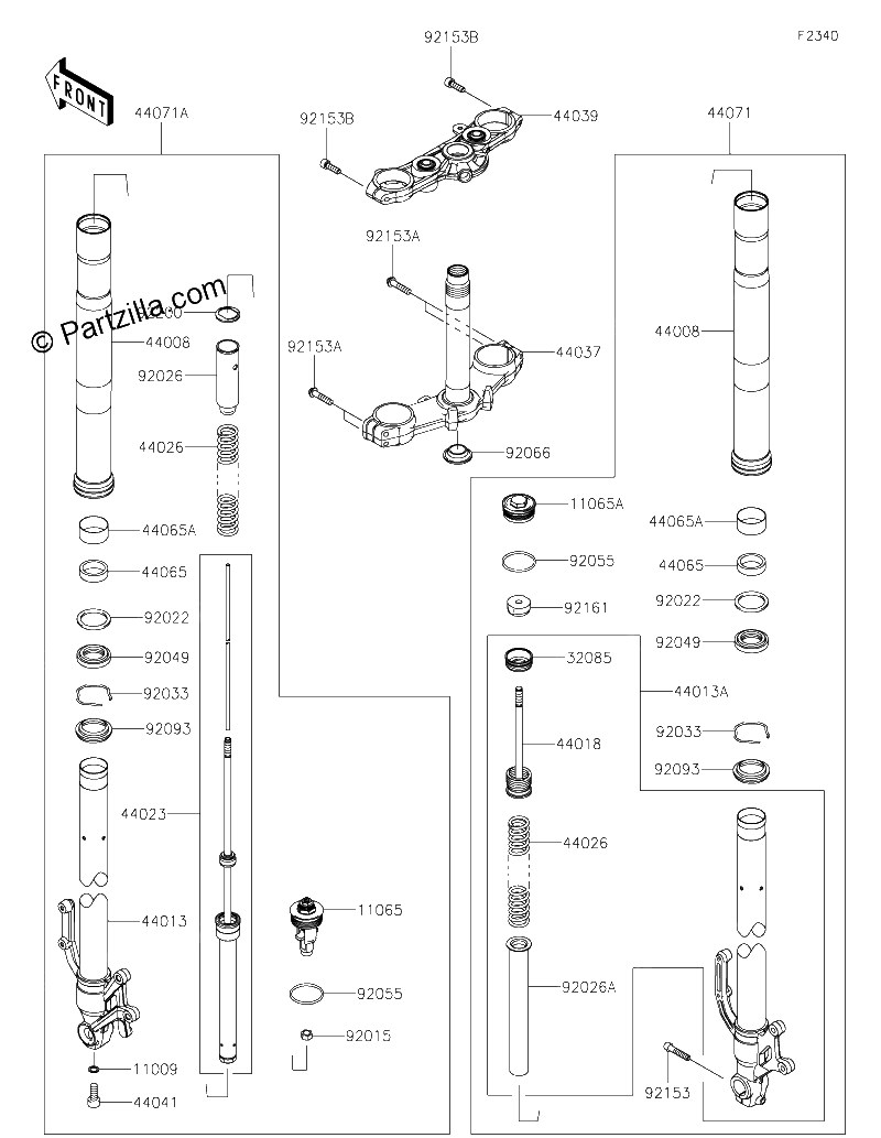 Diagrama de FRONT FORK
