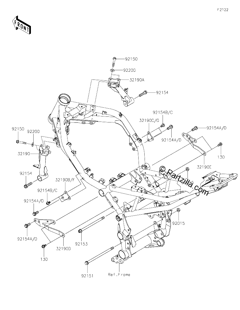 Diagrama de ENGINE MOUNT