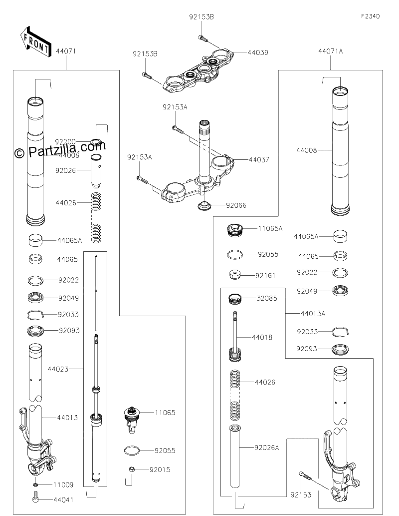 Diagrama de FRONT FORK