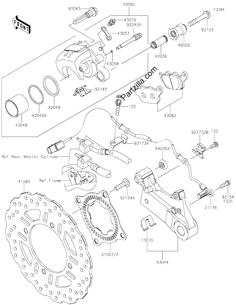 Diagrama de REAR BRAKE