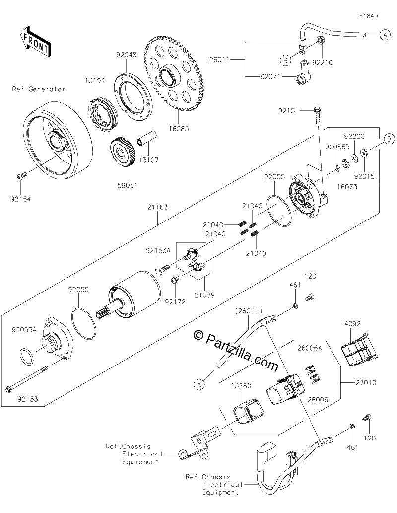 Diagrama de STARTER MOTOR