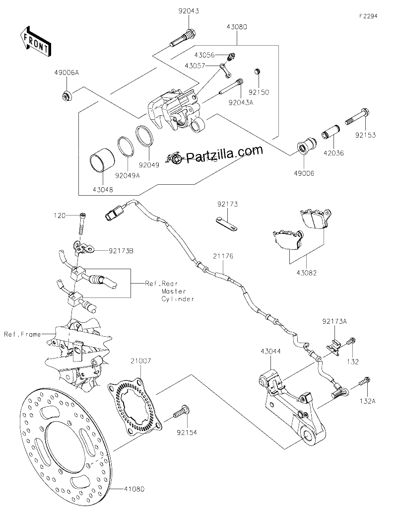 Diagrama de REAR BRAKE