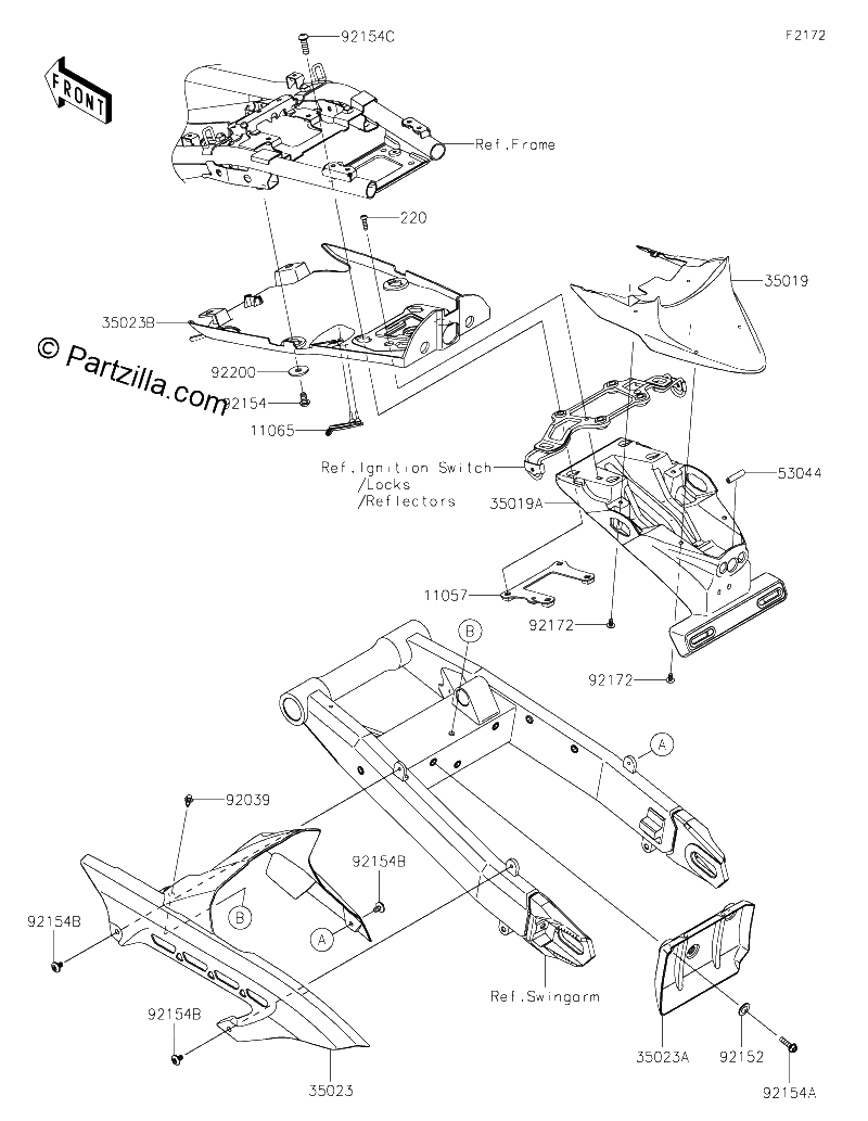 Diagrama de REAR FENDER S