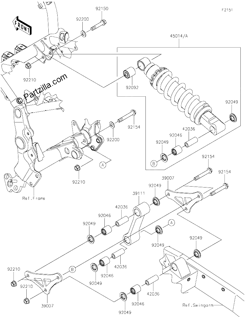 Diagrama de SUSPENSION SHOCK ABSORBER