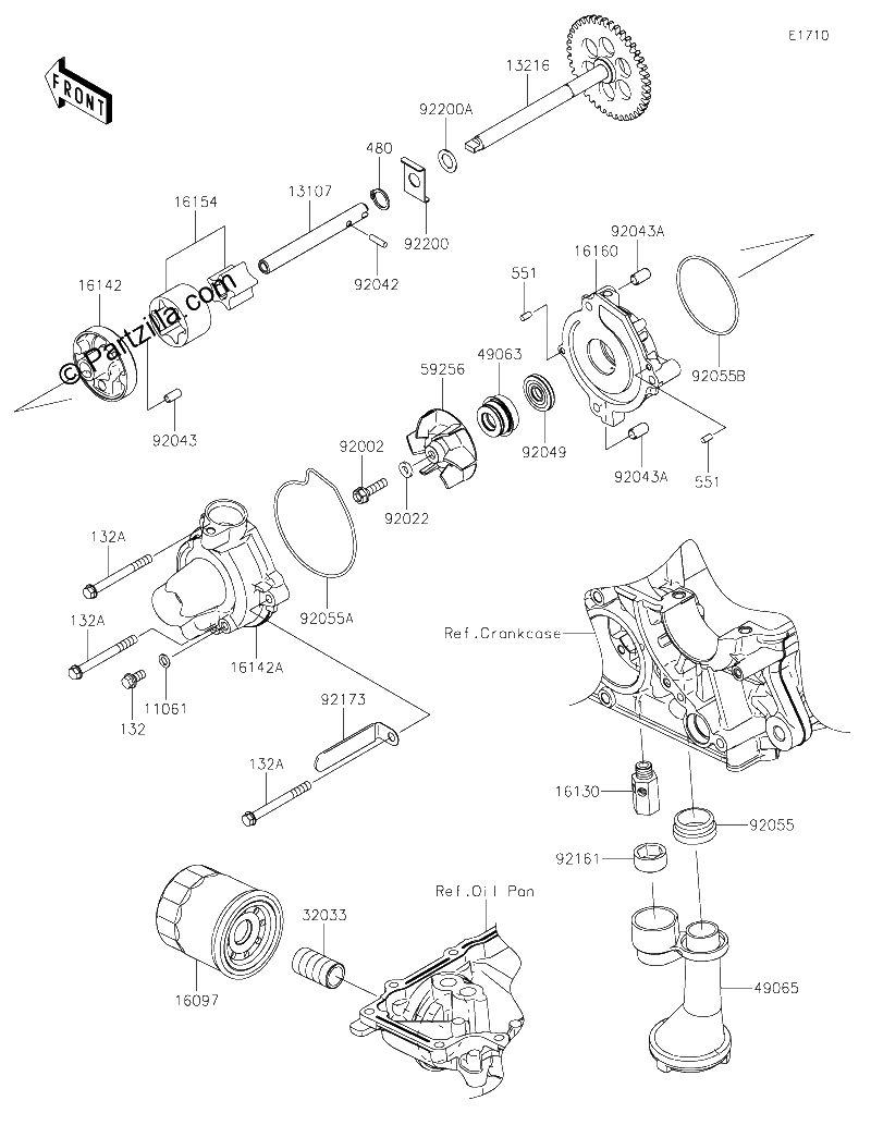 Diagrama de OIL PUMP OIL FILTER
