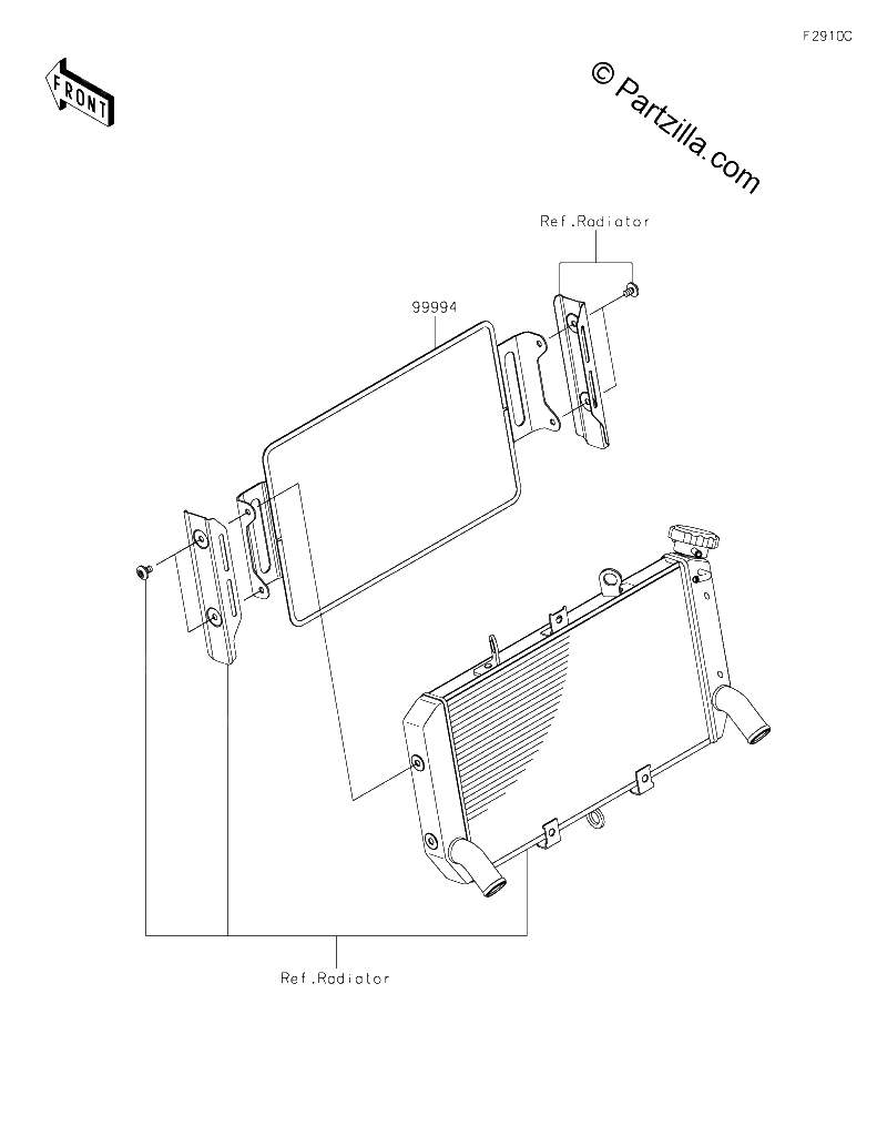 Diagrama de ACCESSORY RADIATOR GUARD