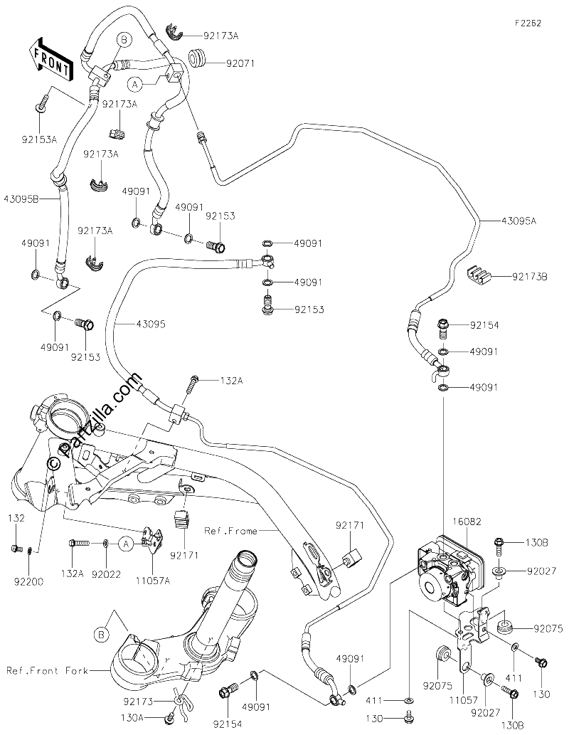 Diagrama de BRAKE PIPING