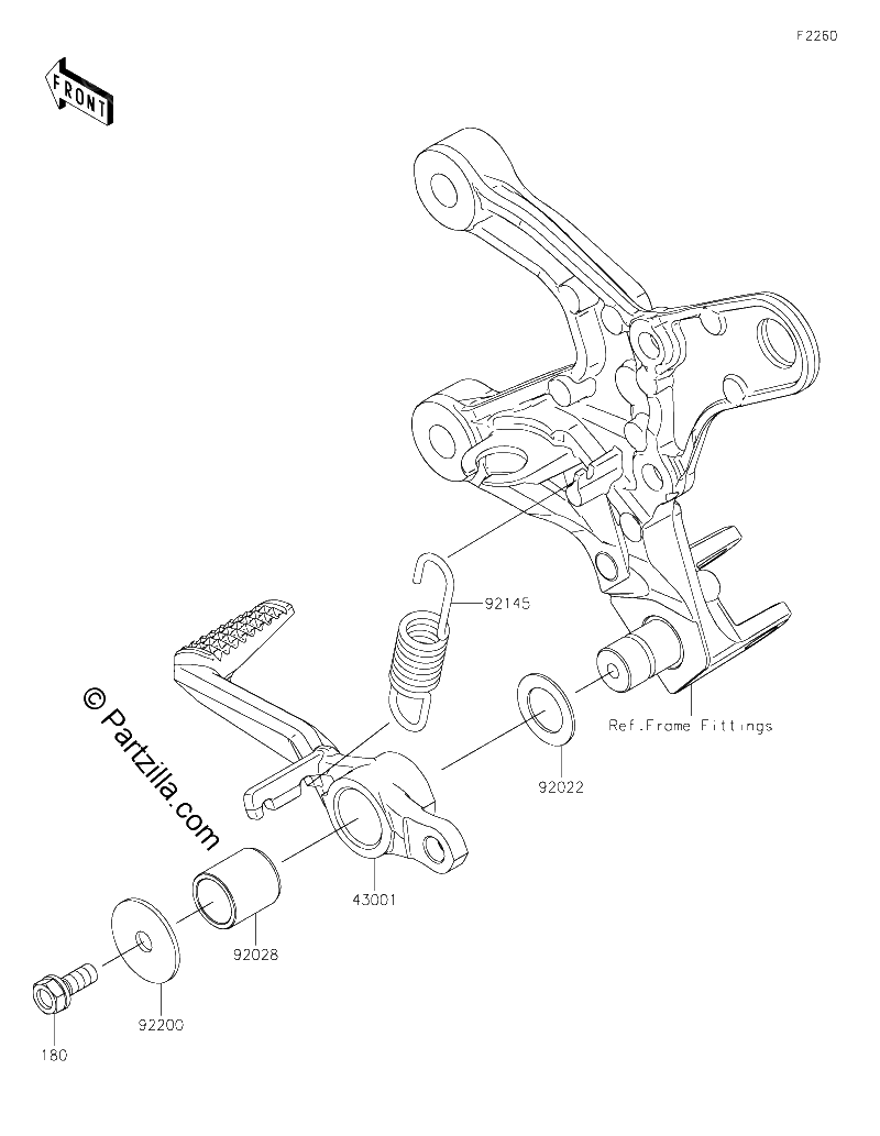 Diagrama de BRAKE PEDAL TORQUE LINK
