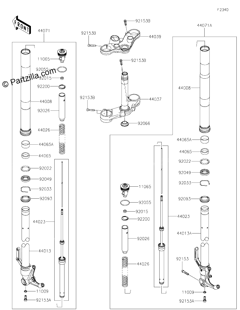 Diagrama de FRONT FORK