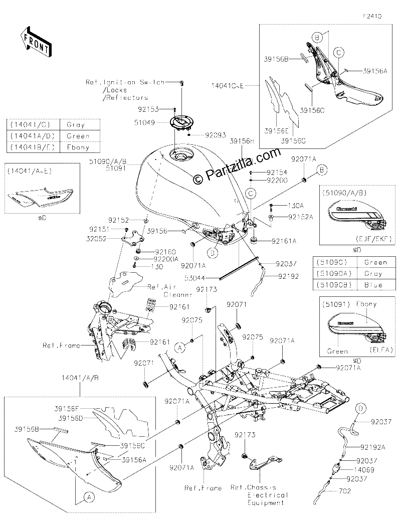 Diagrama de FUEL TANK CN US