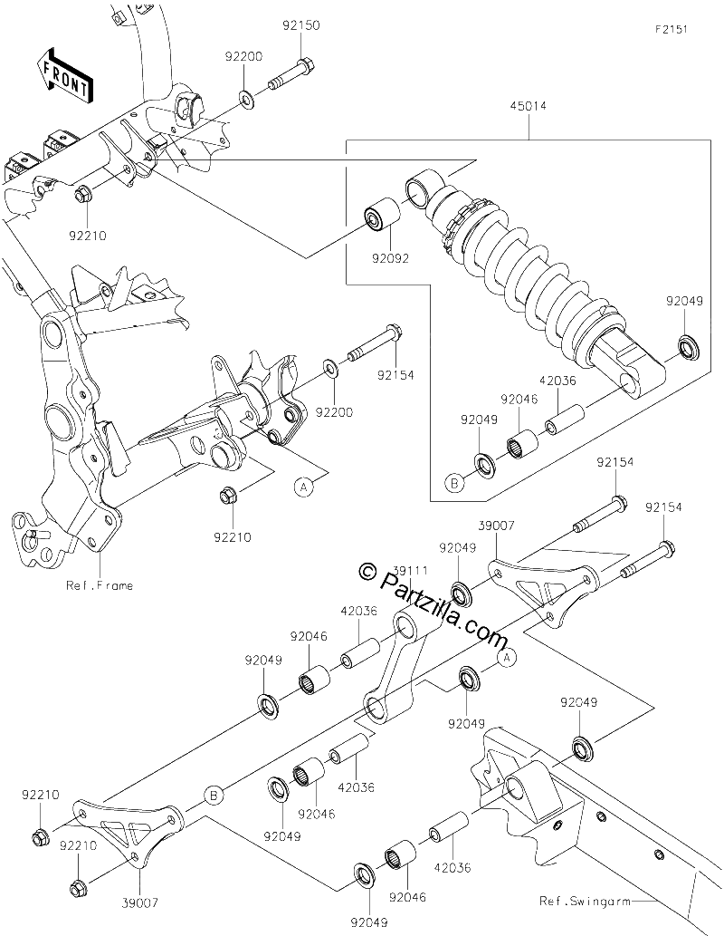 Diagrama de SUSPENSION SHOCK ABSORBER