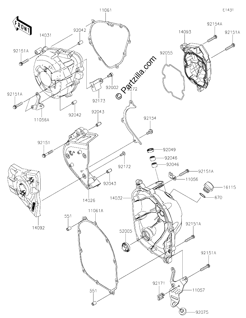 Diagrama de ENGINE COVER S