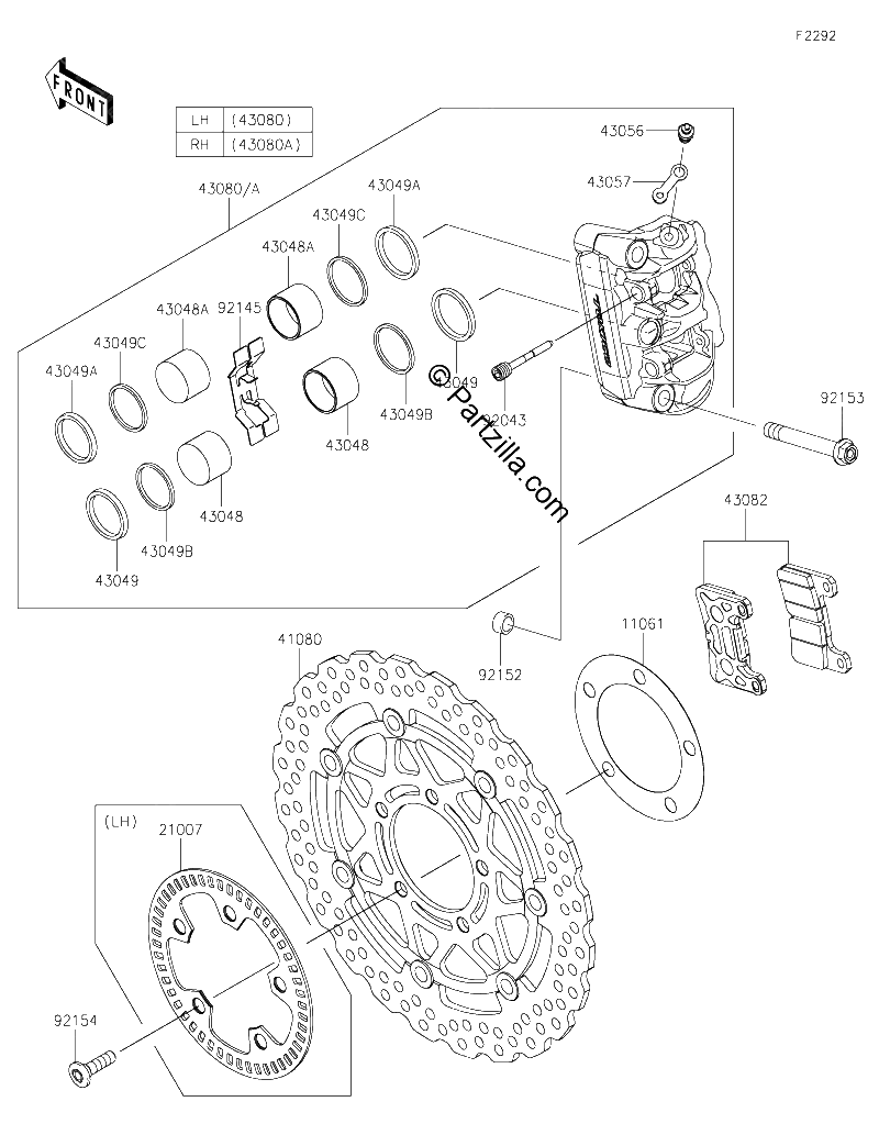 Diagrama de FRONT BRAKE