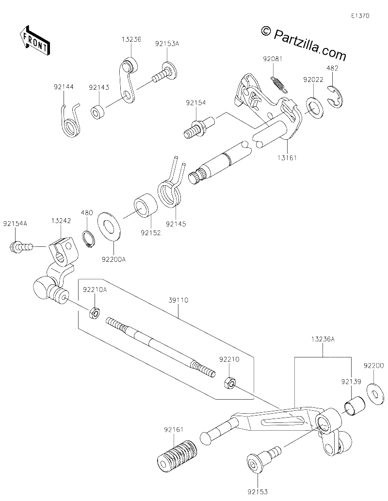 Diagrama de GEAR CHANGE MECHANISM