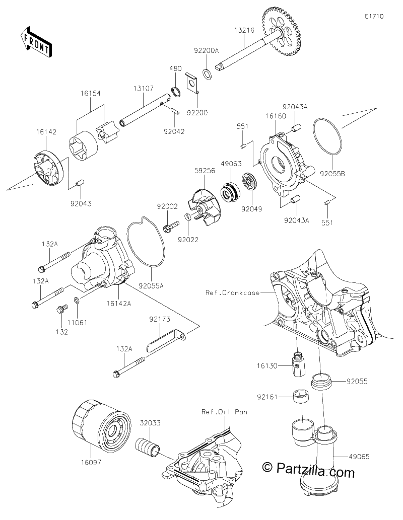Diagrama de OIL PUMP OIL FILTER