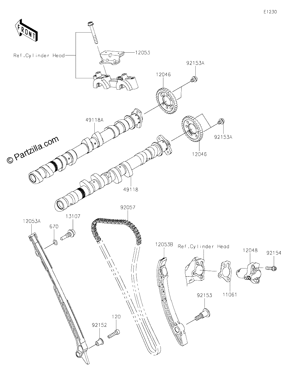 Diagrama de CAMSHAFT S TENSIONER