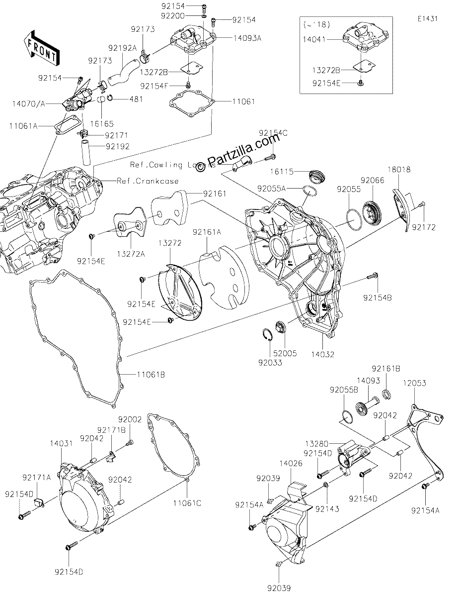 Diagrama de ENGINE COVER S