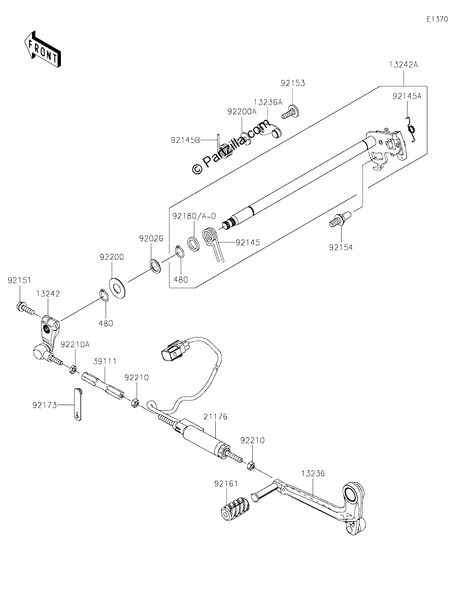 Diagrama de GEAR CHANGE MECHANISM
