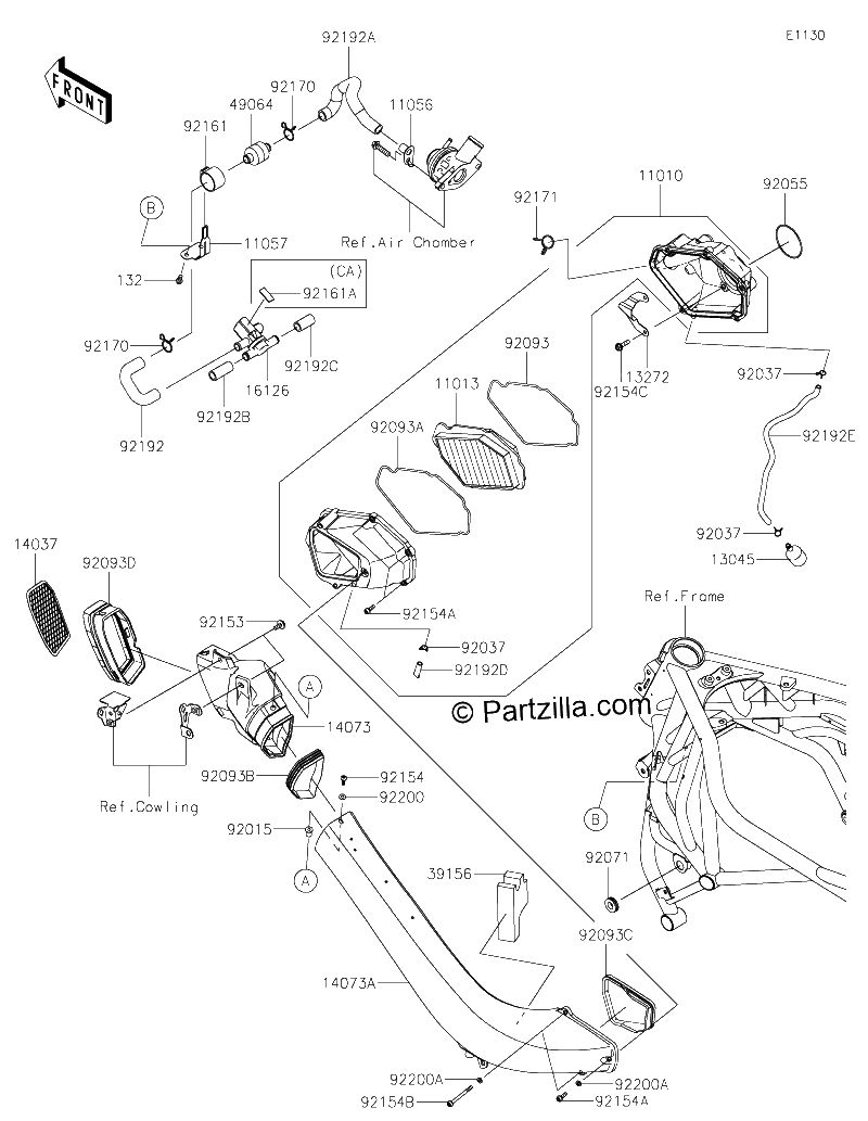 Diagrama de AIR CLEANER