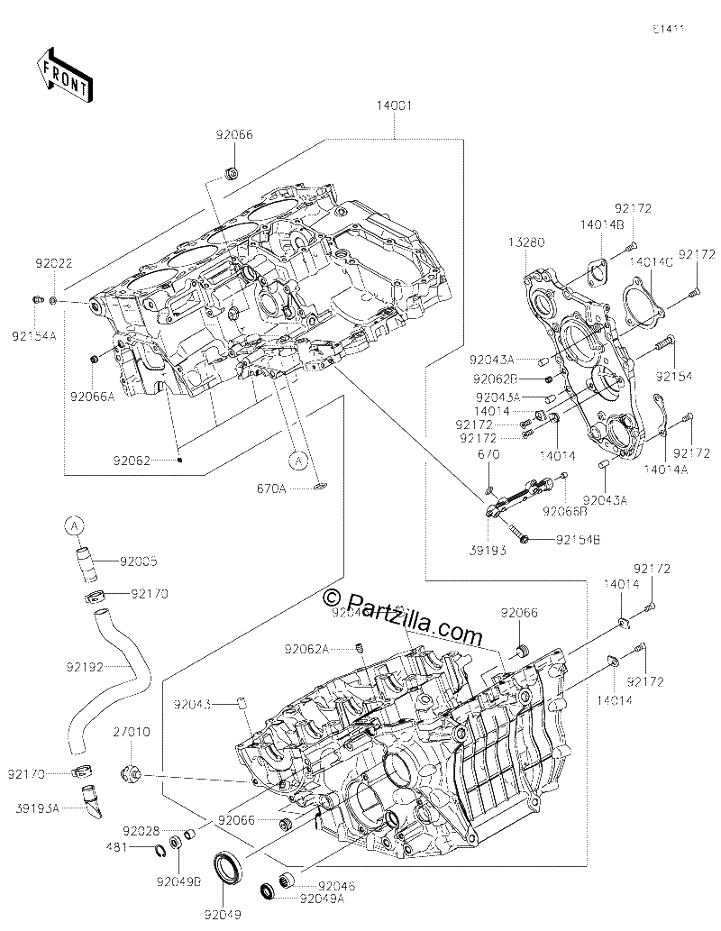 Diagrama de CRANKCASE