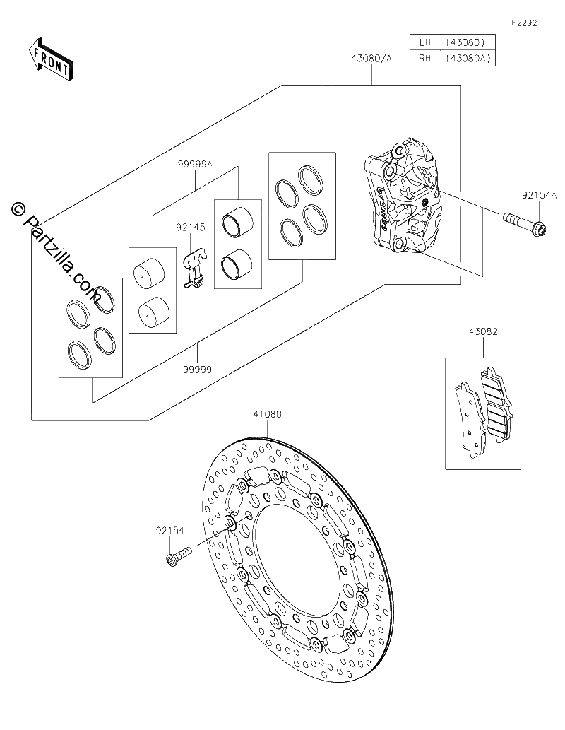 Diagrama de FRONT BRAKE