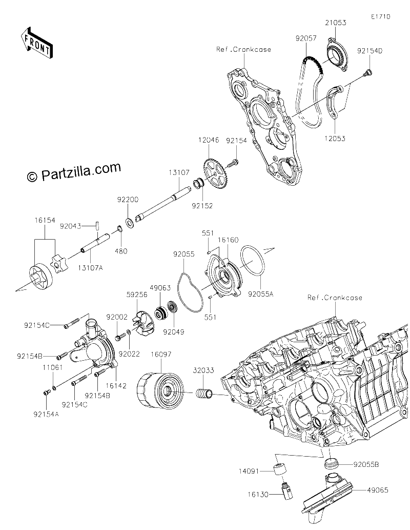 Diagrama de OIL PUMP OIL FILTER
