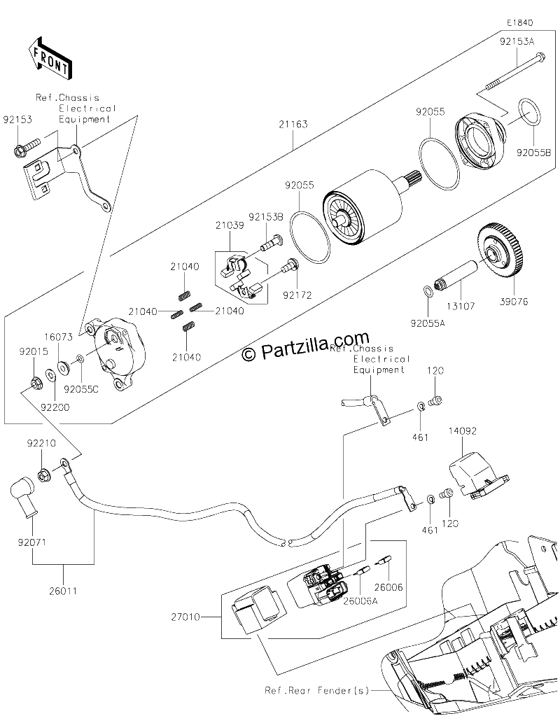 Diagrama de STARTER MOTOR