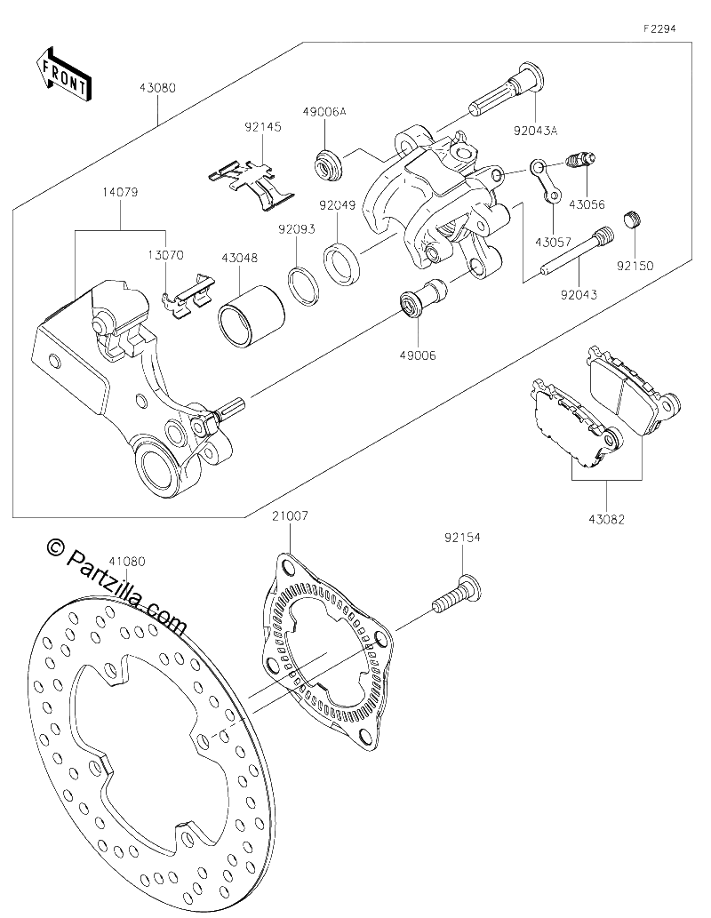 Diagrama de REAR BRAKE