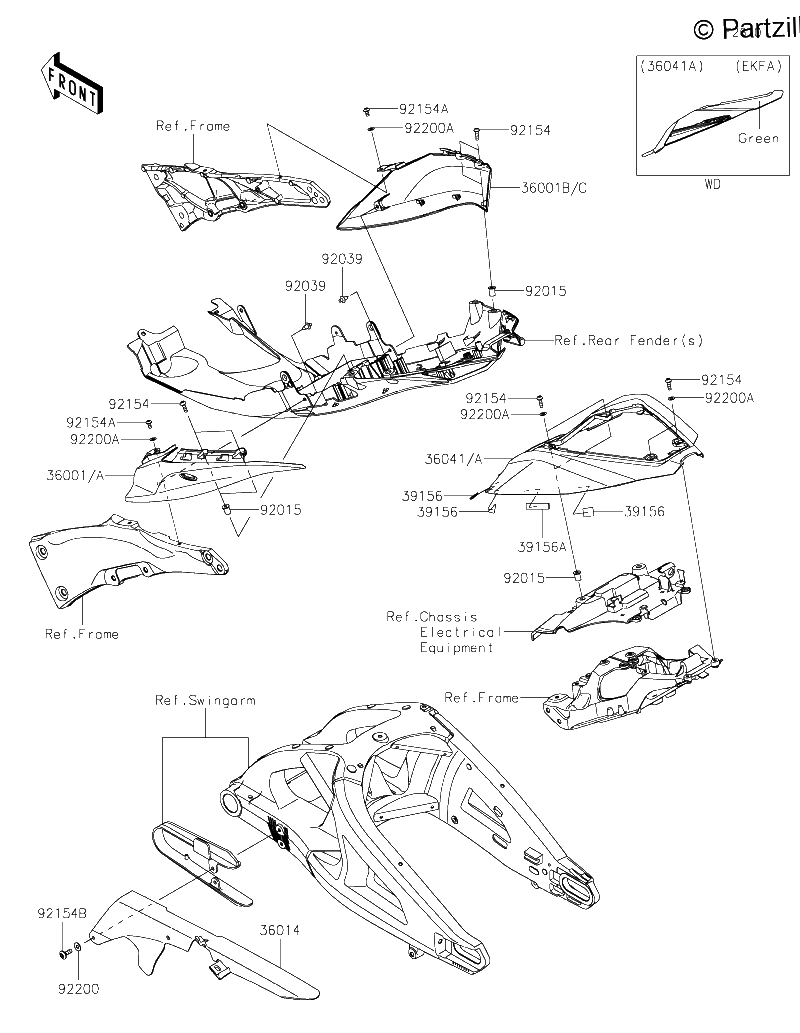 Diagrama de SIDE COVERS CHAIN COVER