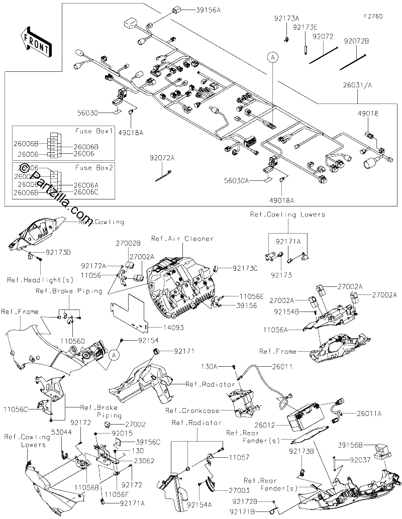 Diagrama de CHASSIS ELECTRICAL EQUIPMENT