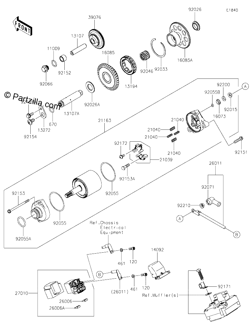Diagrama de STARTER MOTOR