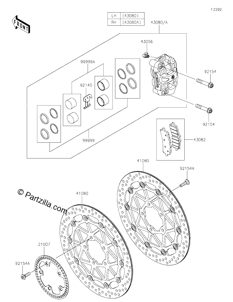 Diagrama de FRONT BRAKE