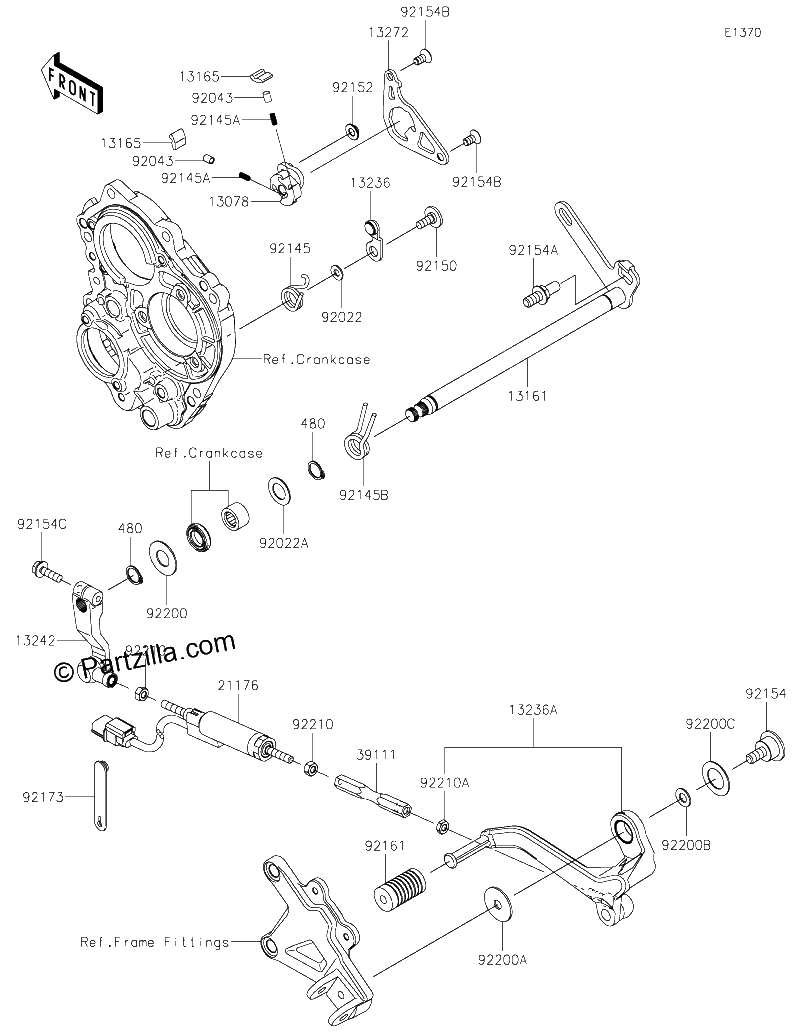 Diagrama de GEAR CHANGE MECHANISM