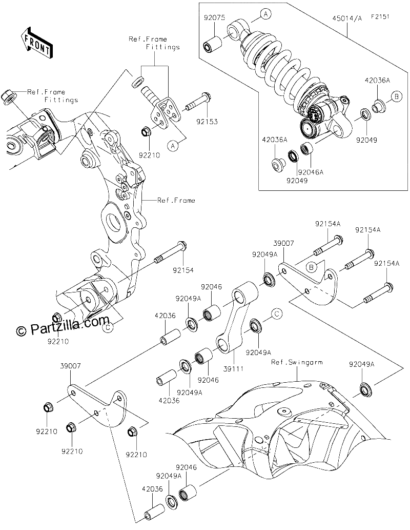 Diagrama de SUSPENSION SHOCK ABSORBER