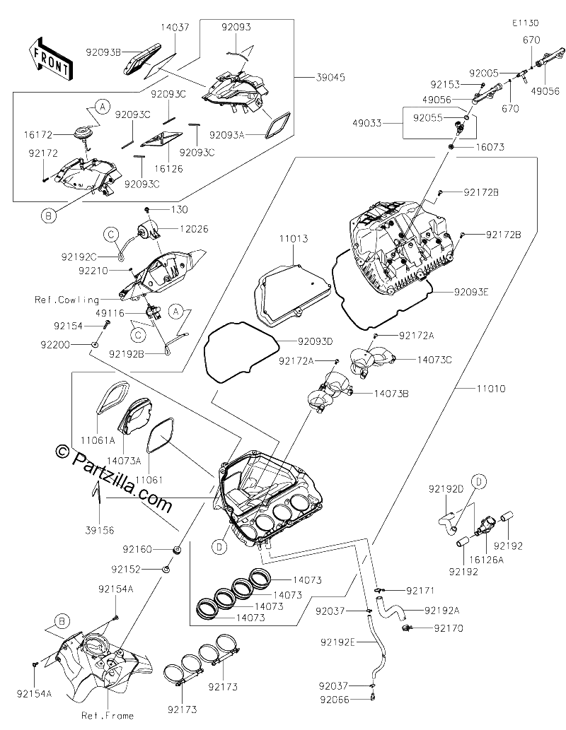 Diagrama de AIR CLEANER